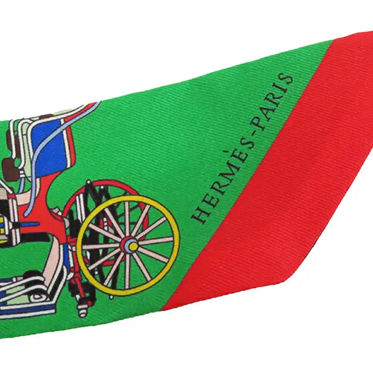 Hermès Les Voitures Exquises Silk Twilly Scarf