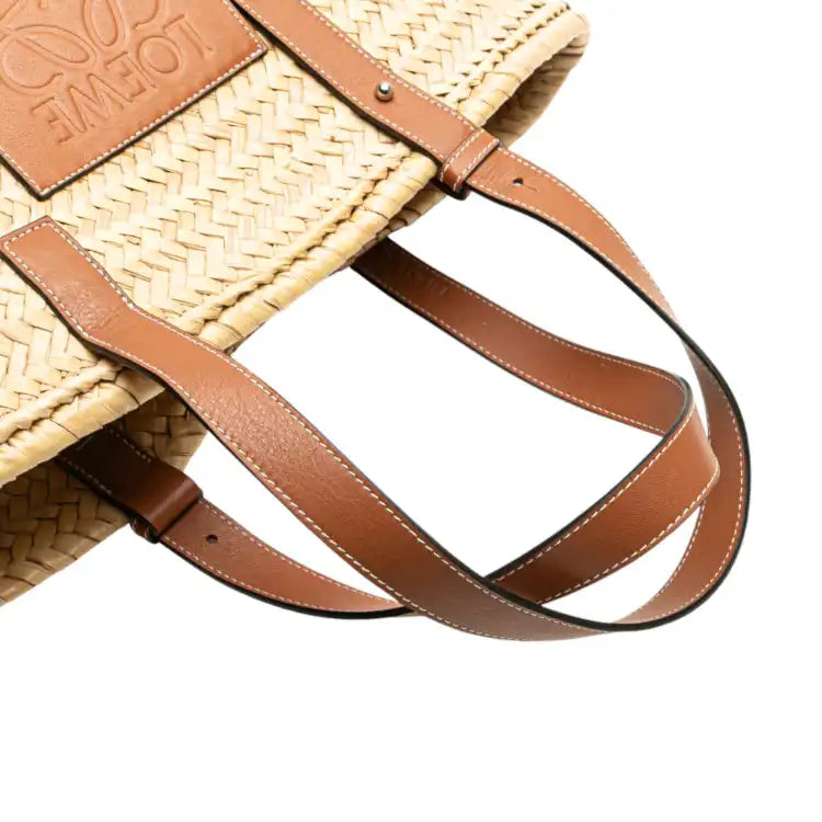 LOEWE Medium Raffia Basket Tote