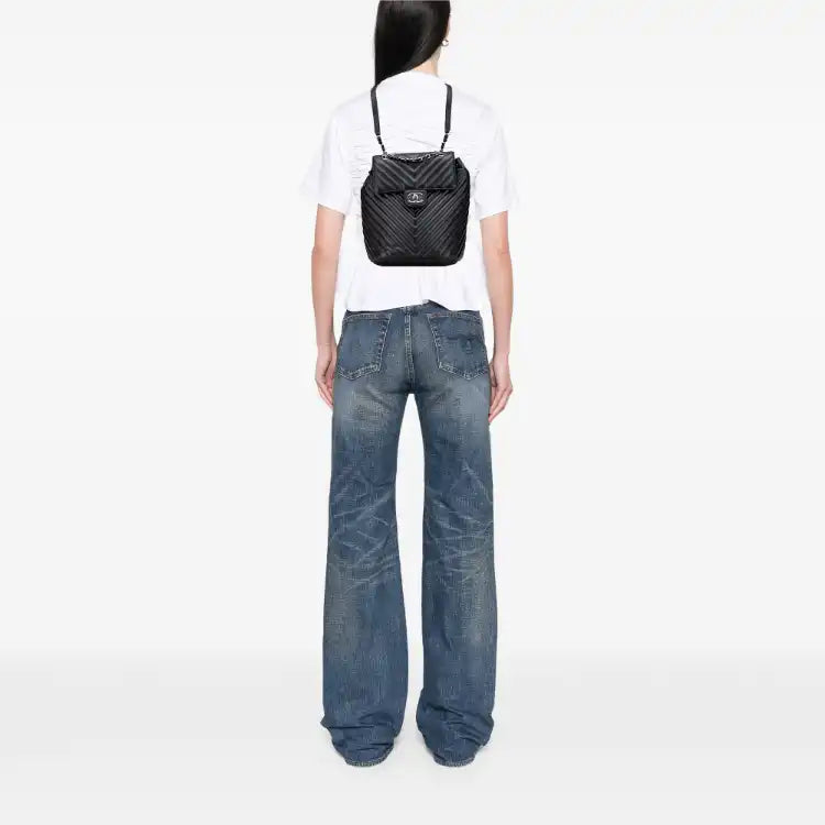 Chanel Mini Chevron Calfskin Urban Spirit Backpack