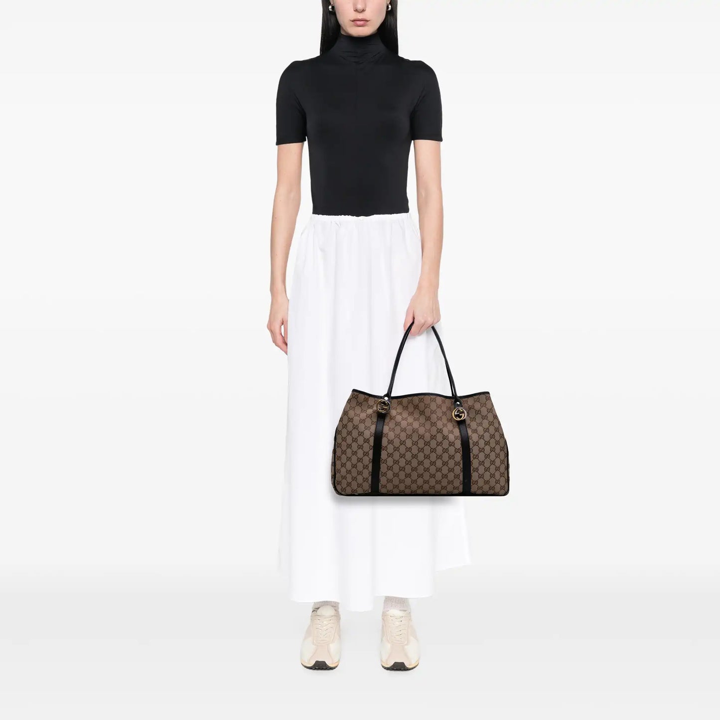 Gucci Large GG Canvas Twins Tote