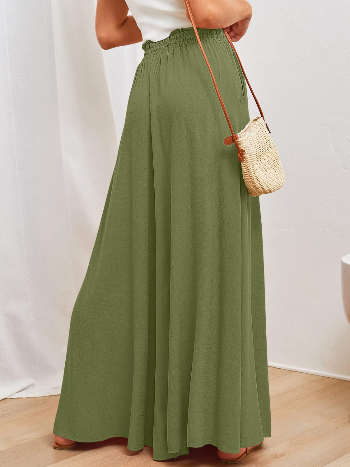 She Wears Glory™ “Grace in Motion” Wide Leg Pants with Pockets - She Wears Glory Beverly Hills
