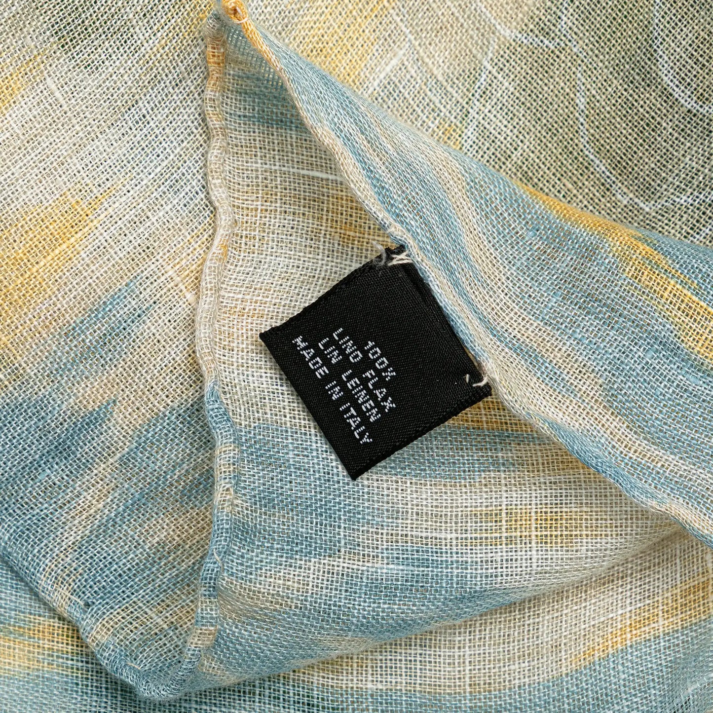 Chanel Camellia Printed Linen Scarf