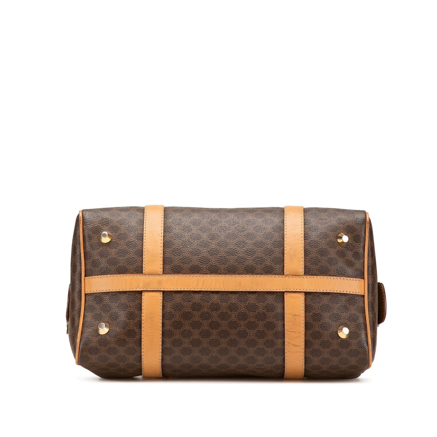 Celine Macadam Coated Canvas Boston Bag
