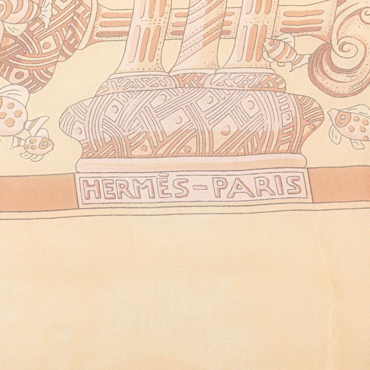 Hermès Recontre Oceane Chiffon Silk Scarf