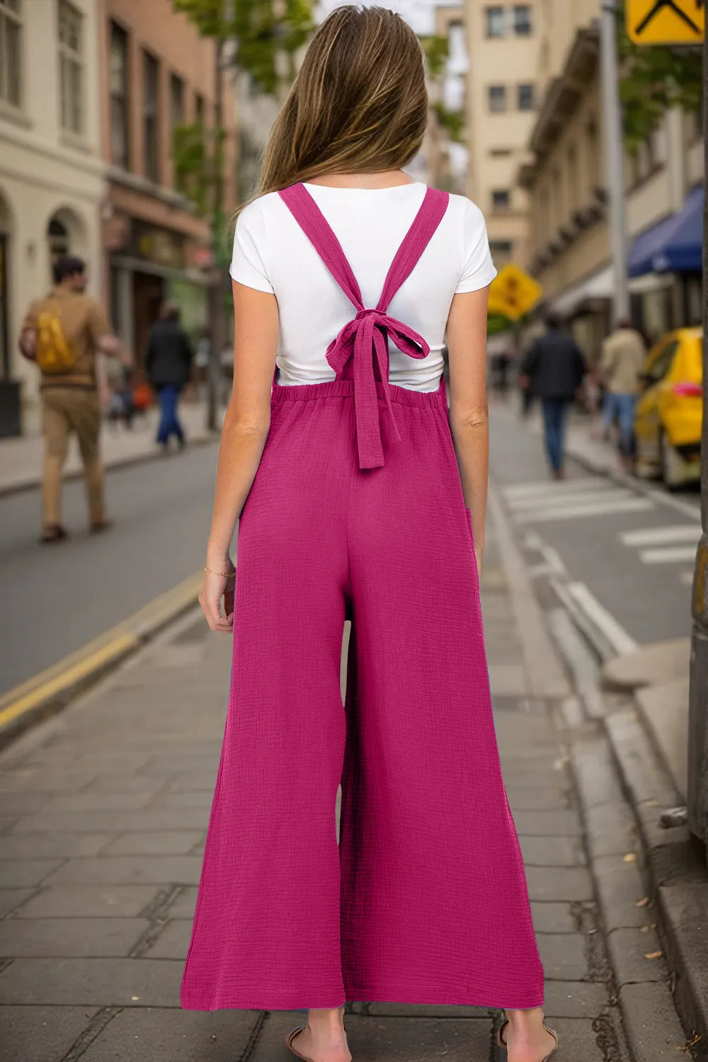 She Wears Glory “Rahab Reclaimed” Wide Leg Pocketed Overalls - She Wears Glory Beverly Hills