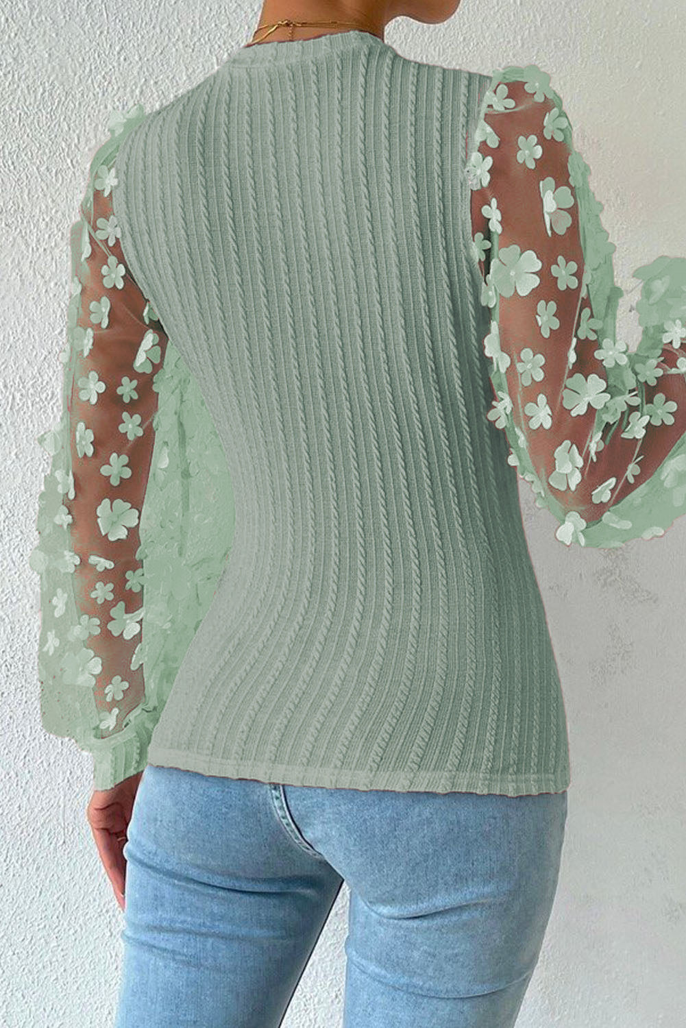 She Wears Glory™ — Woven in Worth Appliqué Blouse - She Wears Glory Beverly Hills