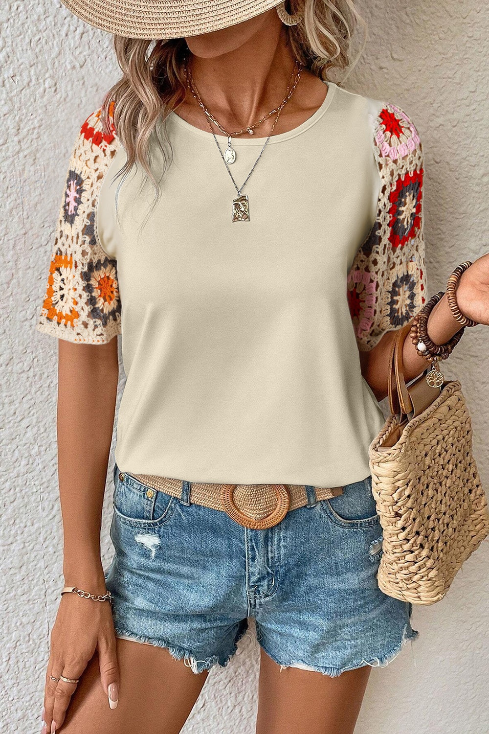 She Wears Glory™ — Set Apart in Simplicity Geometric Blouse - She Wears Glory Beverly Hills