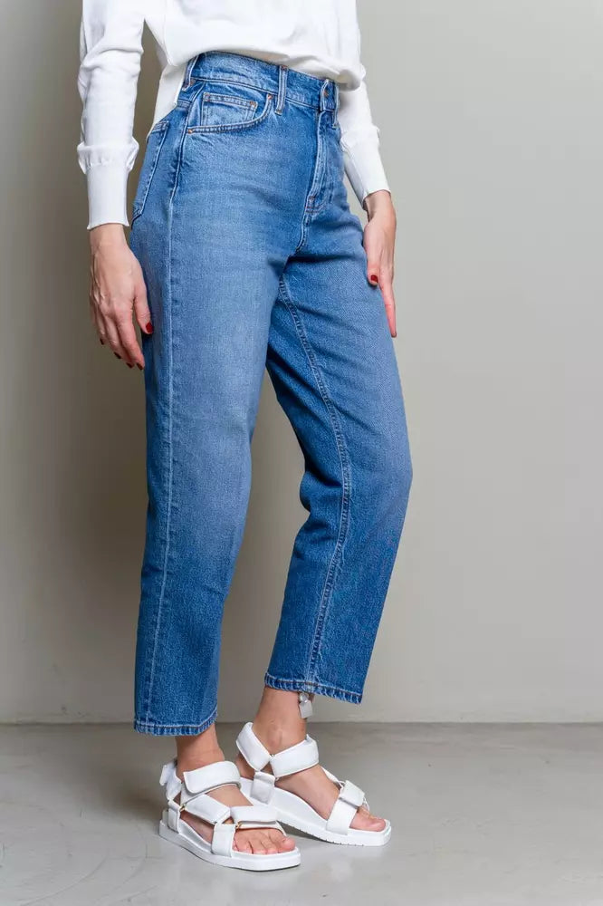 Don The Fuller Blue Cotton Women Jeans