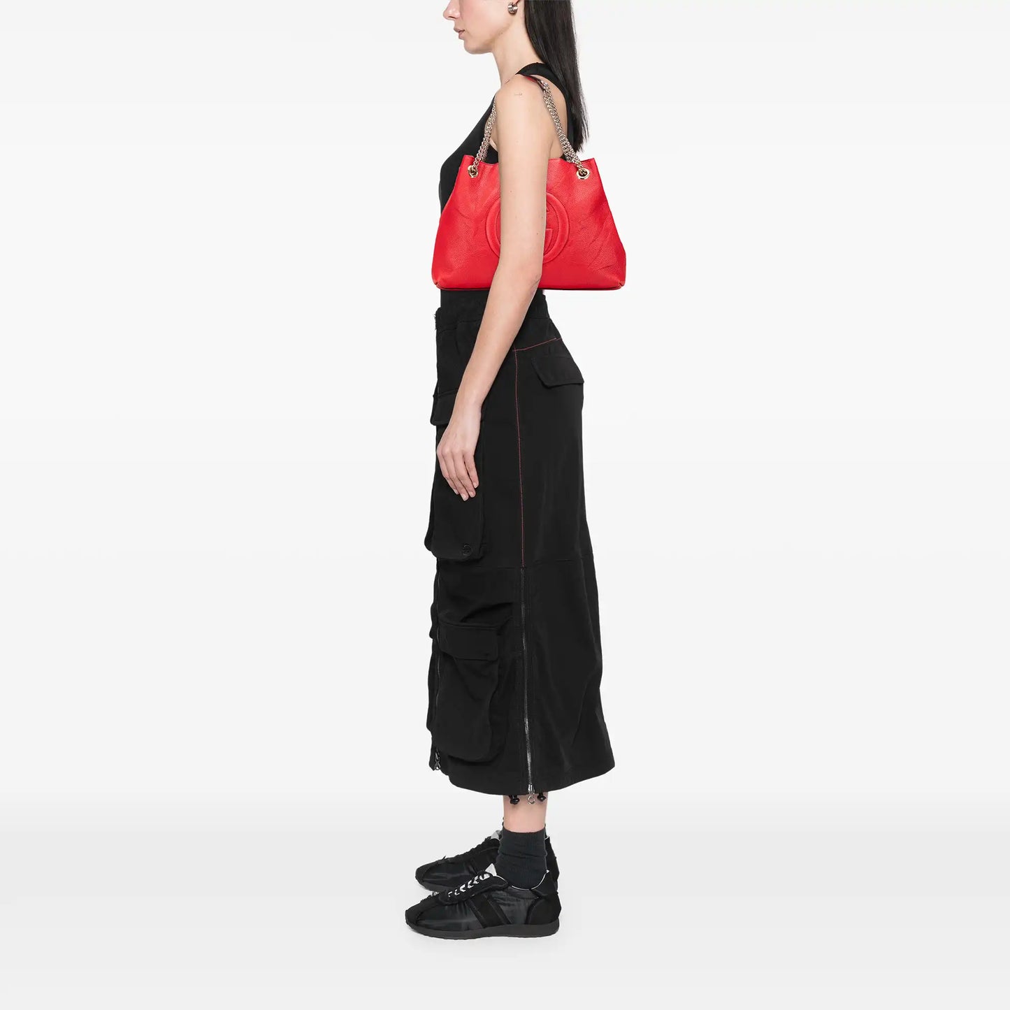 Gucci Medium Leather Soho Chain Tote