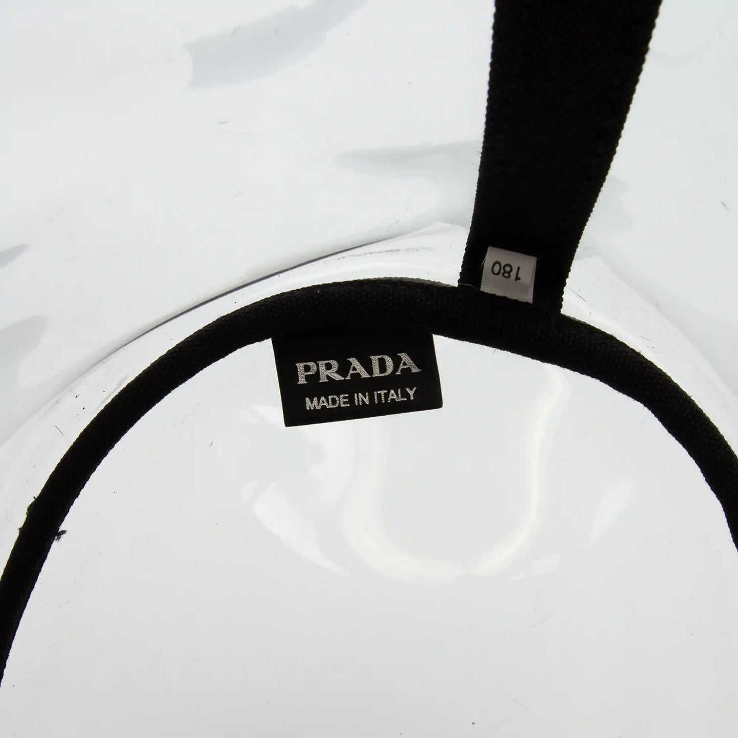 Prada PVC Canapa Logo Shopper Tote