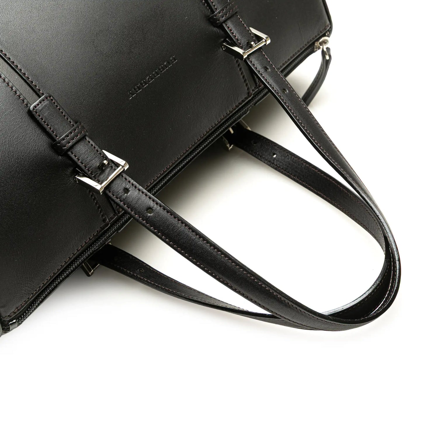 Burberry Leather Boston Bag