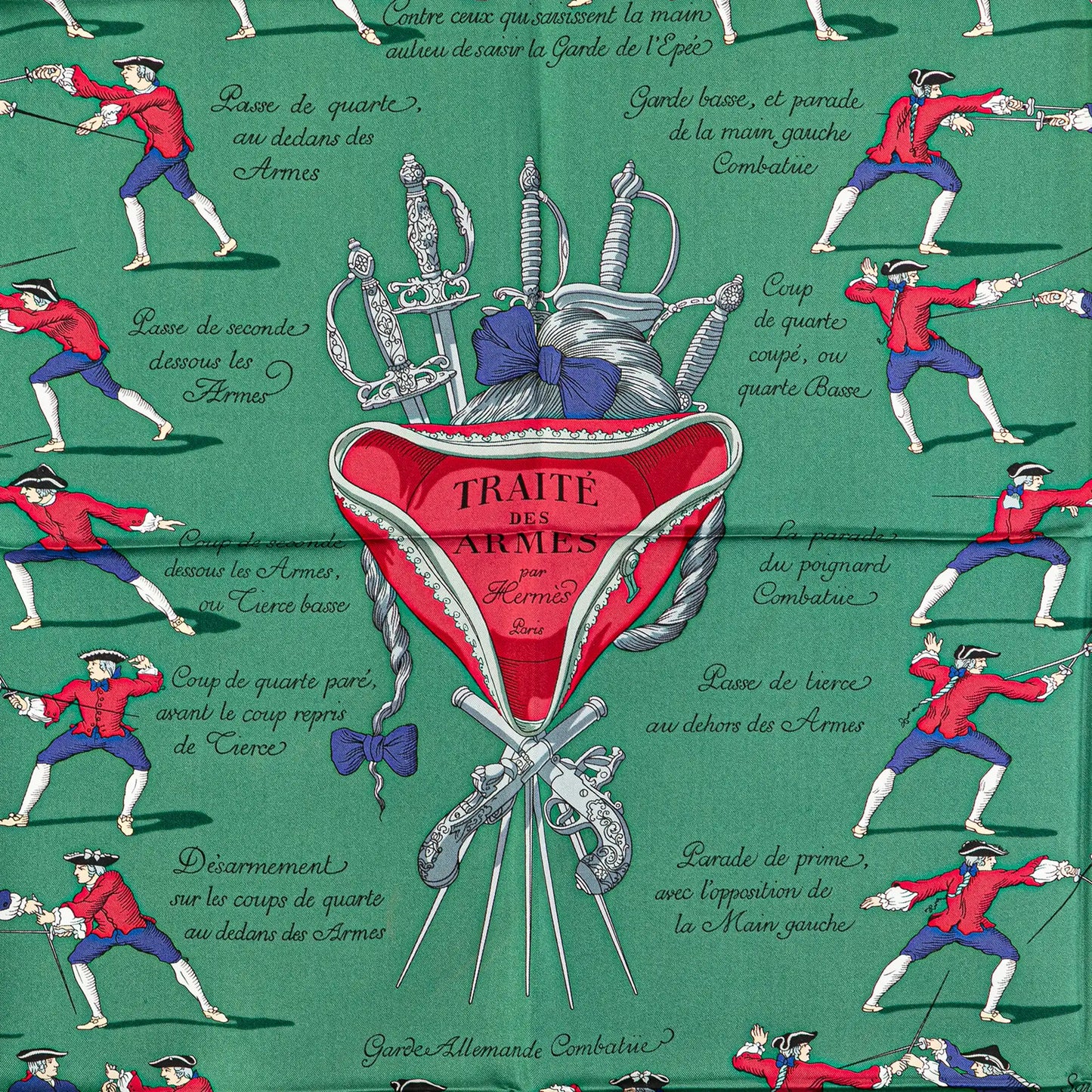 Hermès Traite Des Armes Silk Scarf