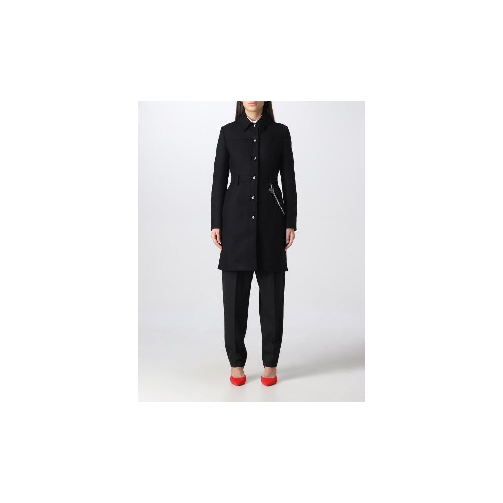 Love Moschino Black Wool Women Coat