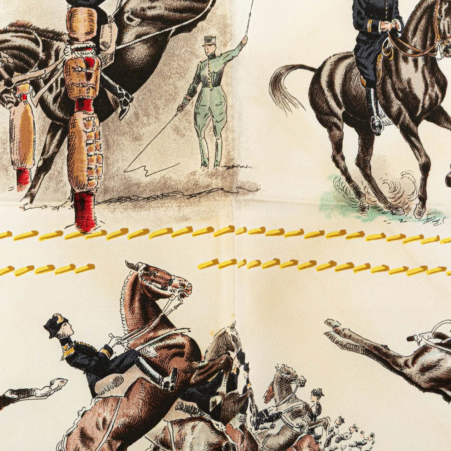 Hermès Cadre Noir Silk Scarf