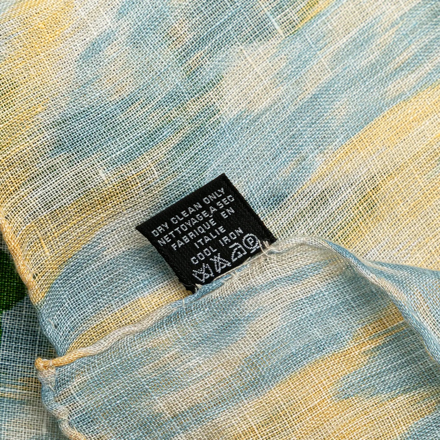 Chanel Camellia Printed Linen Scarf