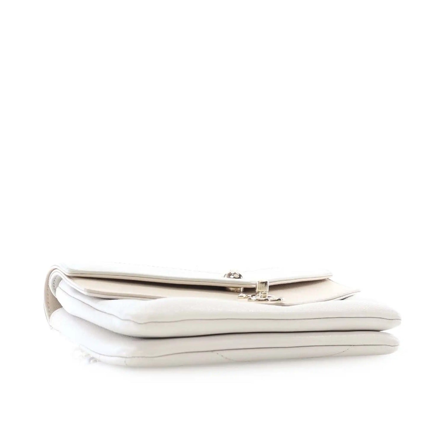 Chanel Quilted Sheepskin Double Chevron Belt Bag