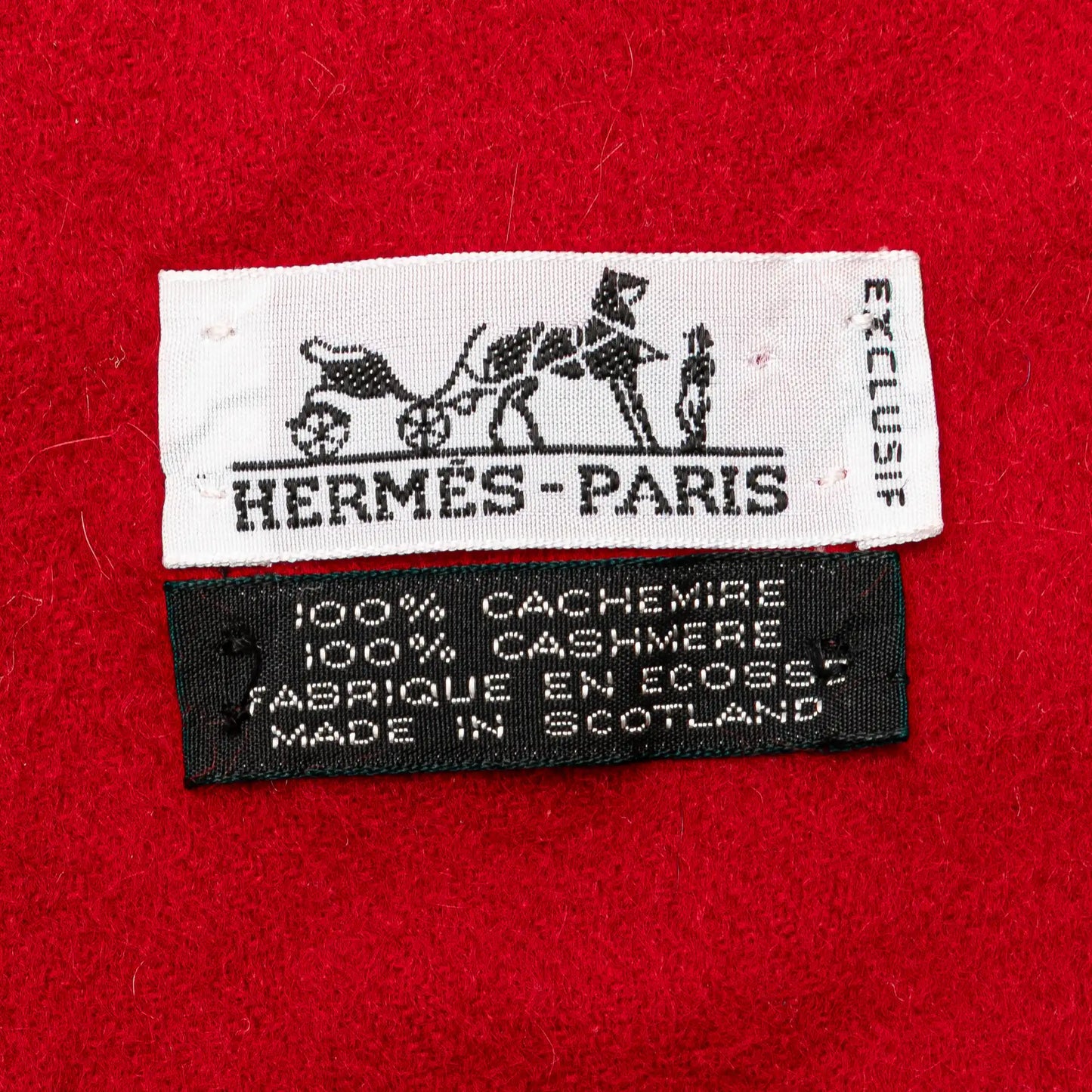 Hermès Cashmere Fringe Scarf