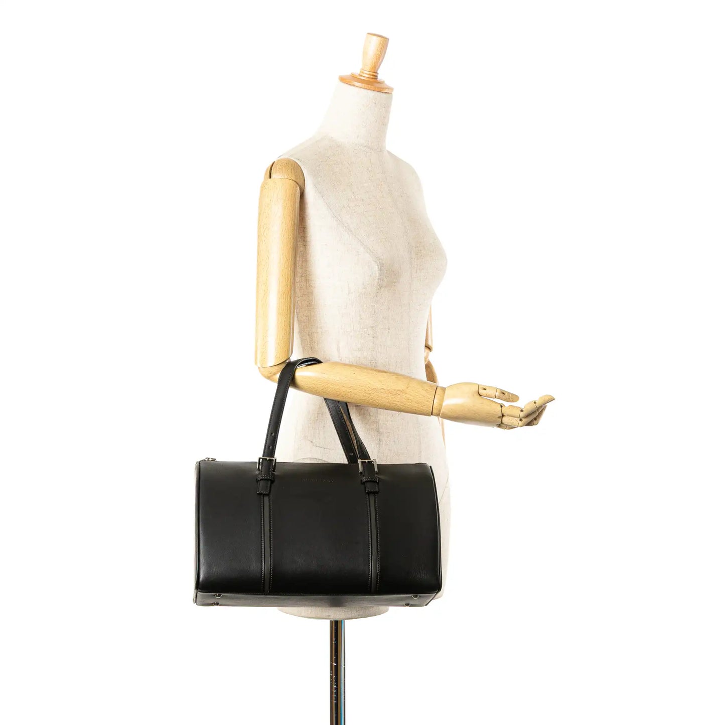 Burberry Leather Boston Bag