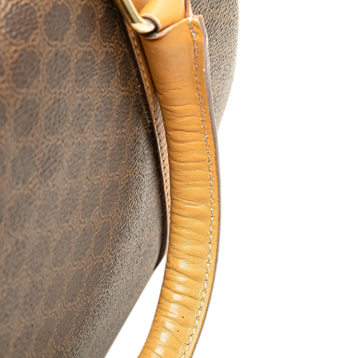 Celine Macadam Coated Canvas Boston Bag