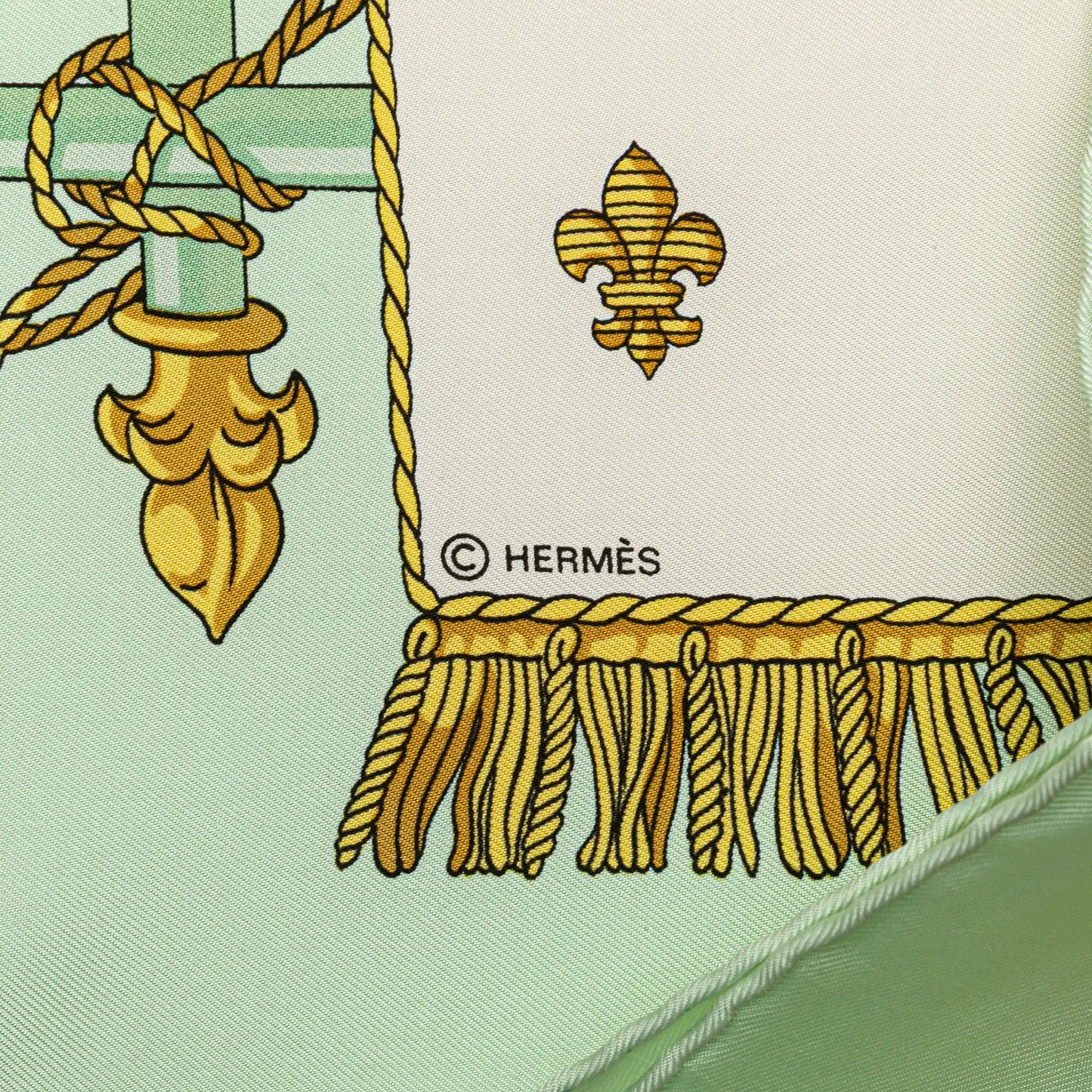 Hermès Vue Du Carrosse De La Galere La Reale Silk Scarf