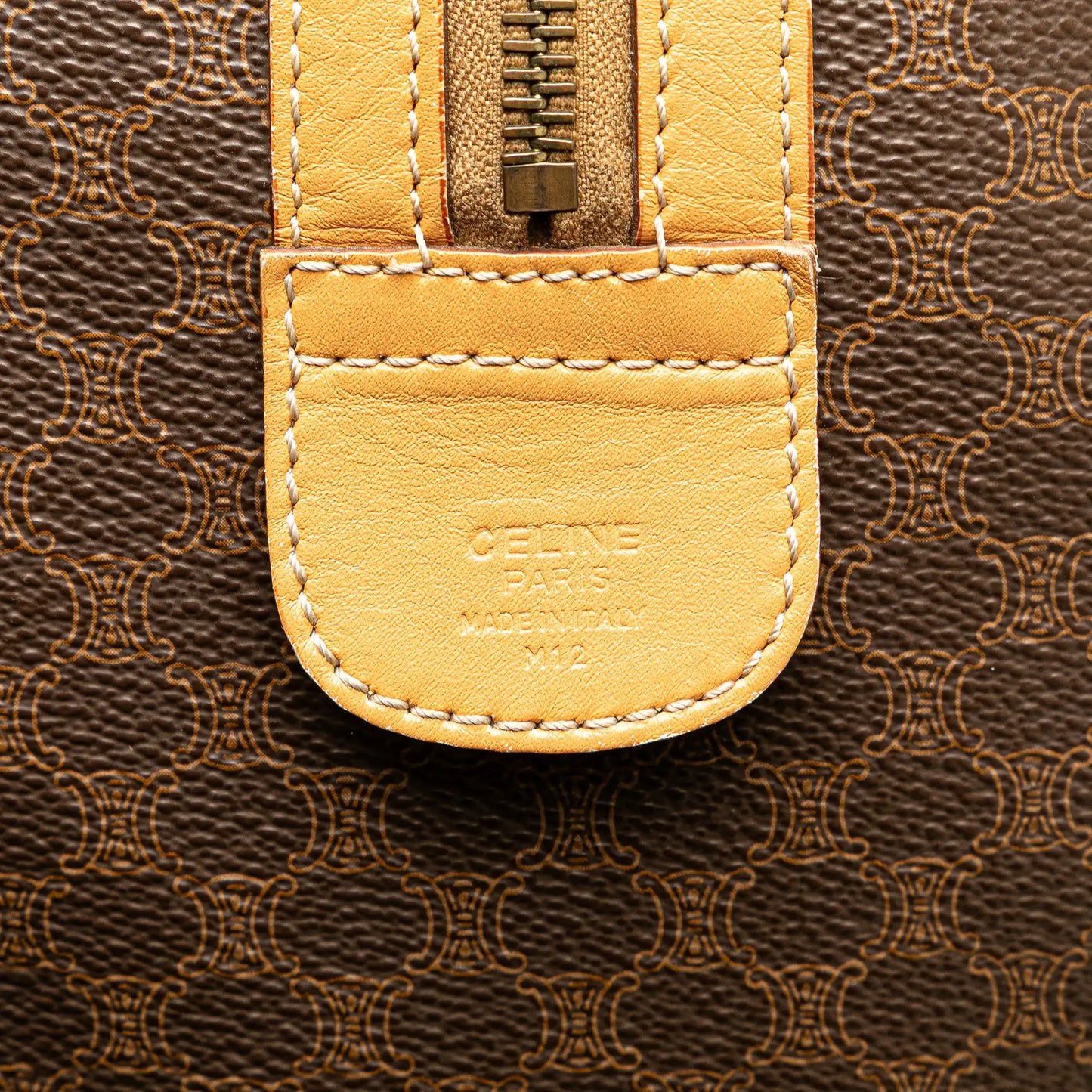 Celine Macadam Coated Canvas Boston Bag