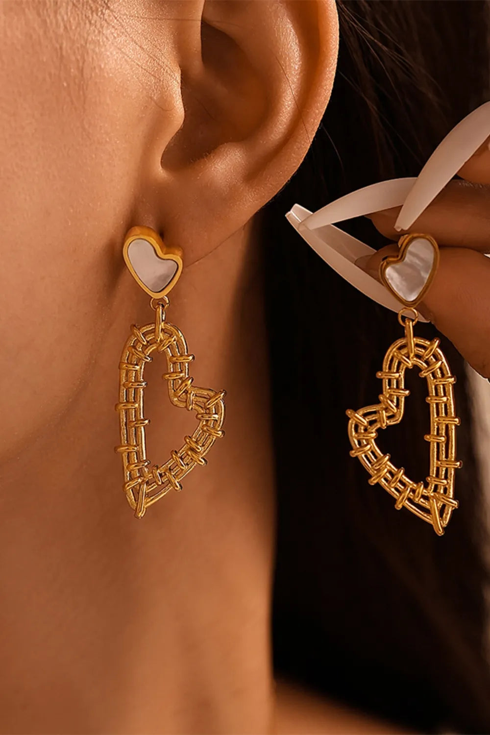 She Wears Glory™ Heart of Gold 2-Piece Jewelry Set - She Wears Glory Beverly Hills