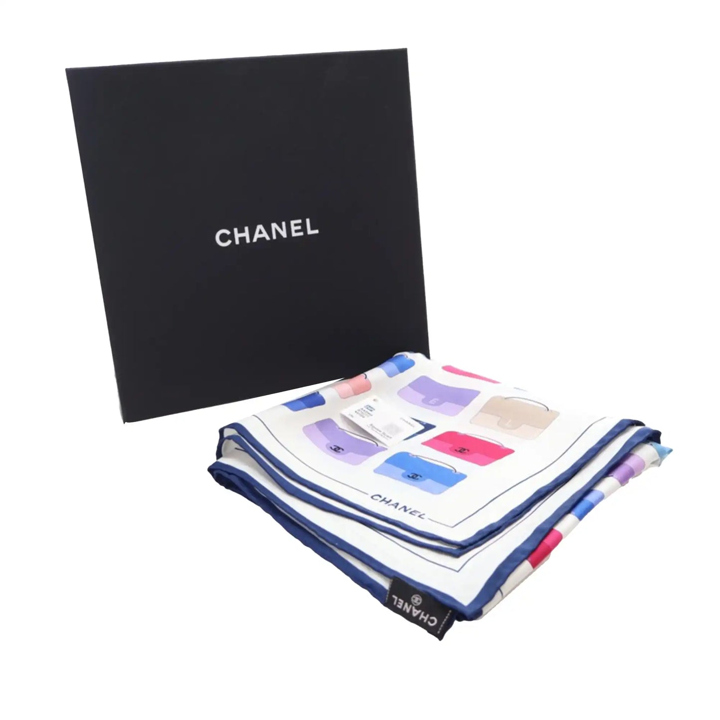 Chanel Flaps Print Silk Scarf