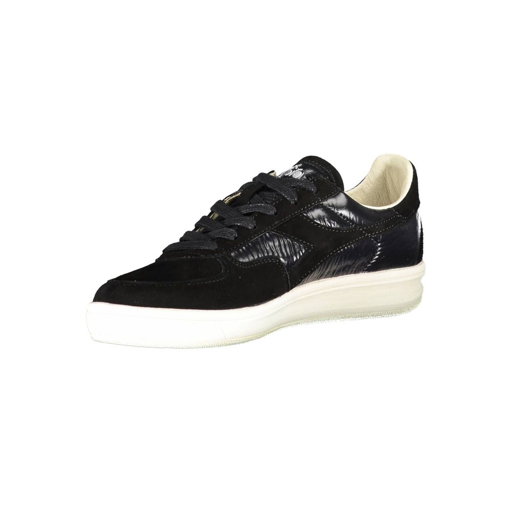 Diadora Black Leather Women Sneaker
