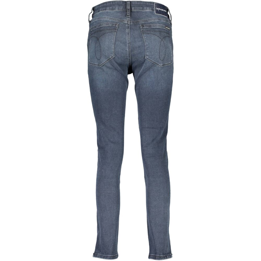 Calvin Klein Blue Cotton Women's Skinny Jean