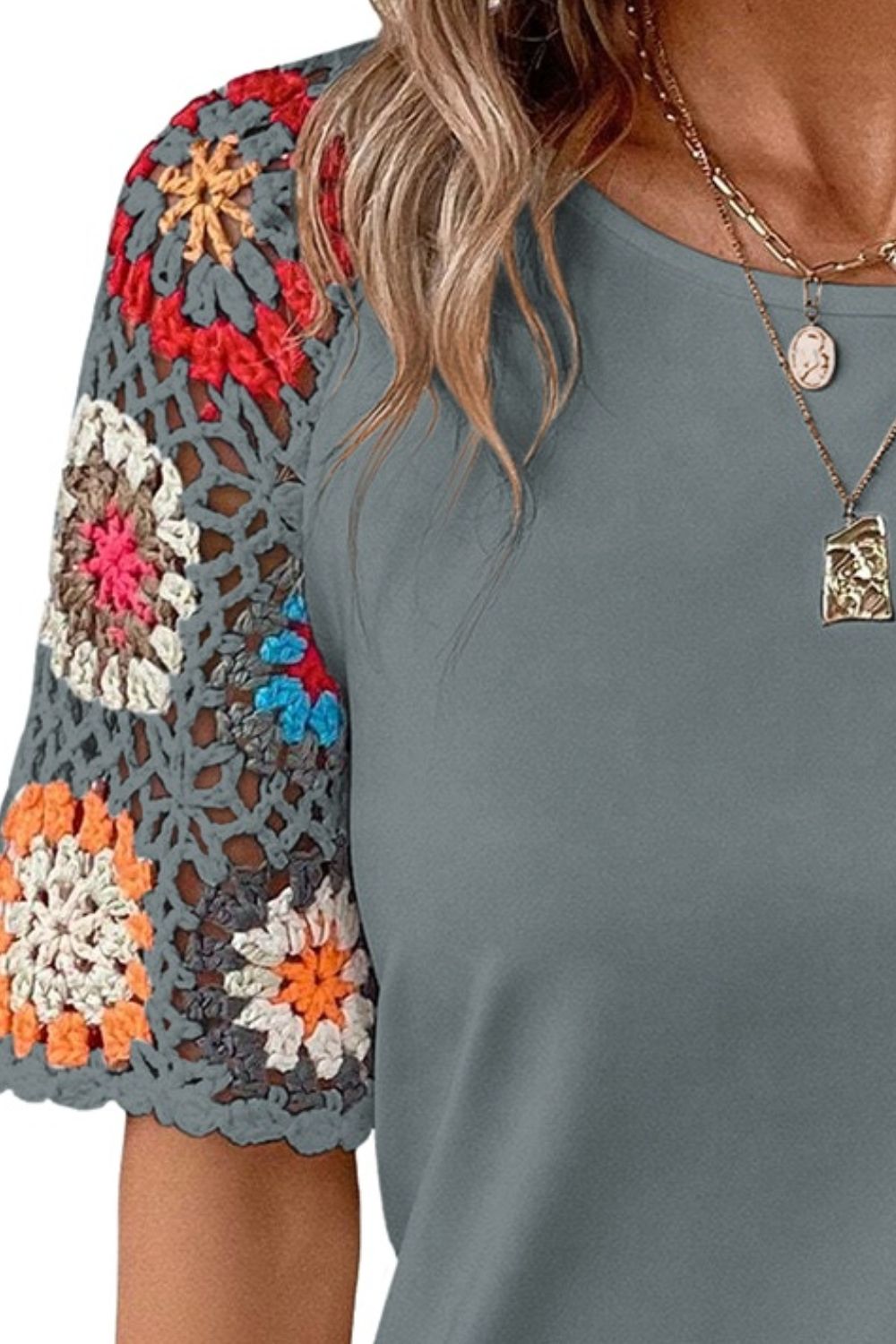She Wears Glory™ — Set Apart in Simplicity Geometric Blouse - She Wears Glory Beverly Hills
