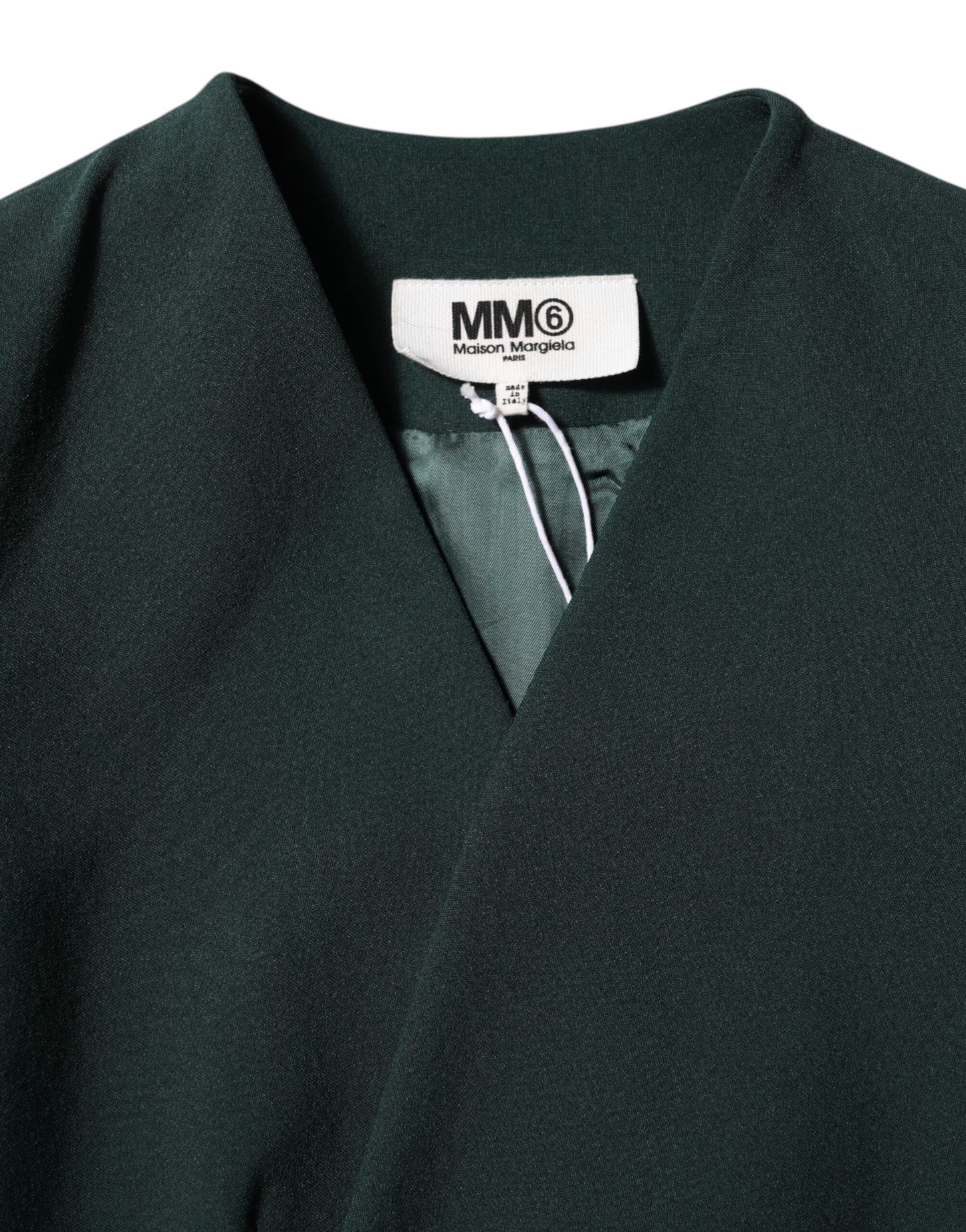 Maison Margiela Green Single Breasted One Button Coat Jacket