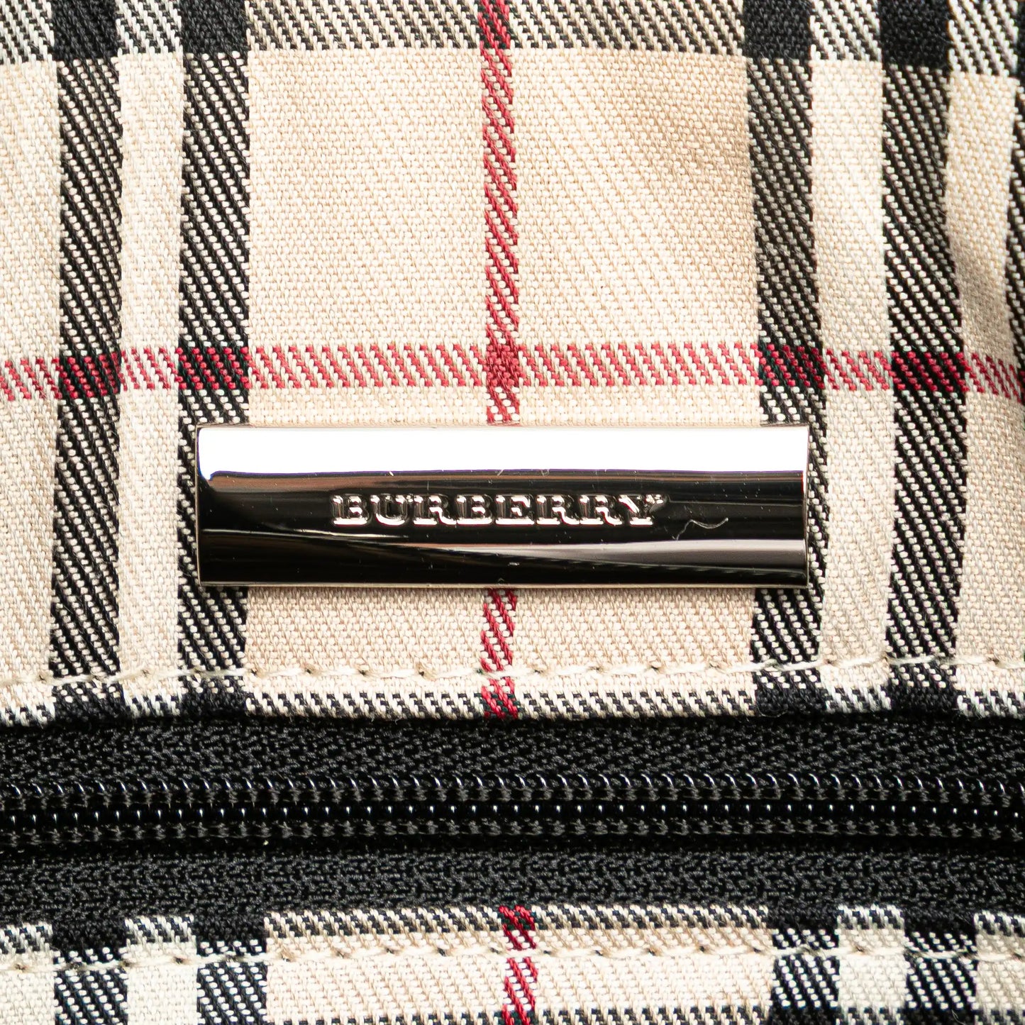 Burberry Leather Boston Bag