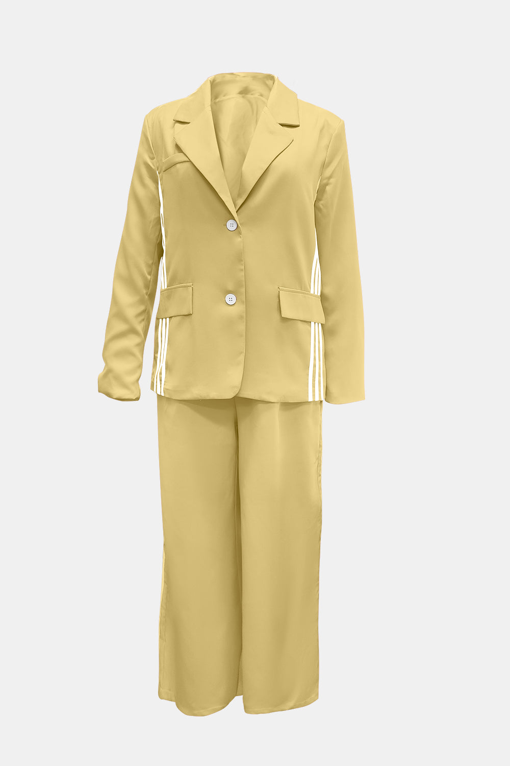 She Wears Glory “Running with Royalty” Two-Piece Power Stripe Set - She Wears Glory Beverly Hills