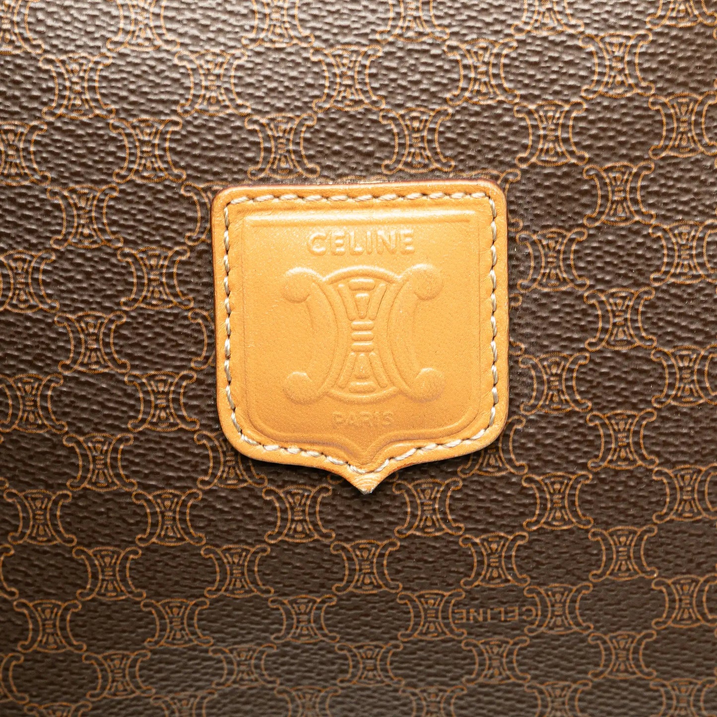Celine Macadam Coated Canvas Boston Bag