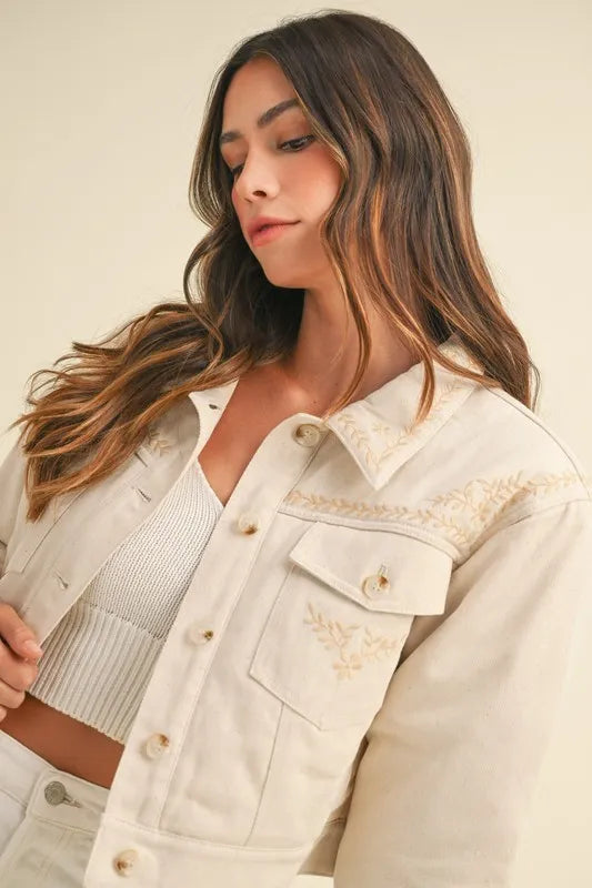 She Wears Glory™ Embroidered Quilted Jacket – Beauty That Covers, Boldness That Speaks - She Wears Glory Beverly Hills