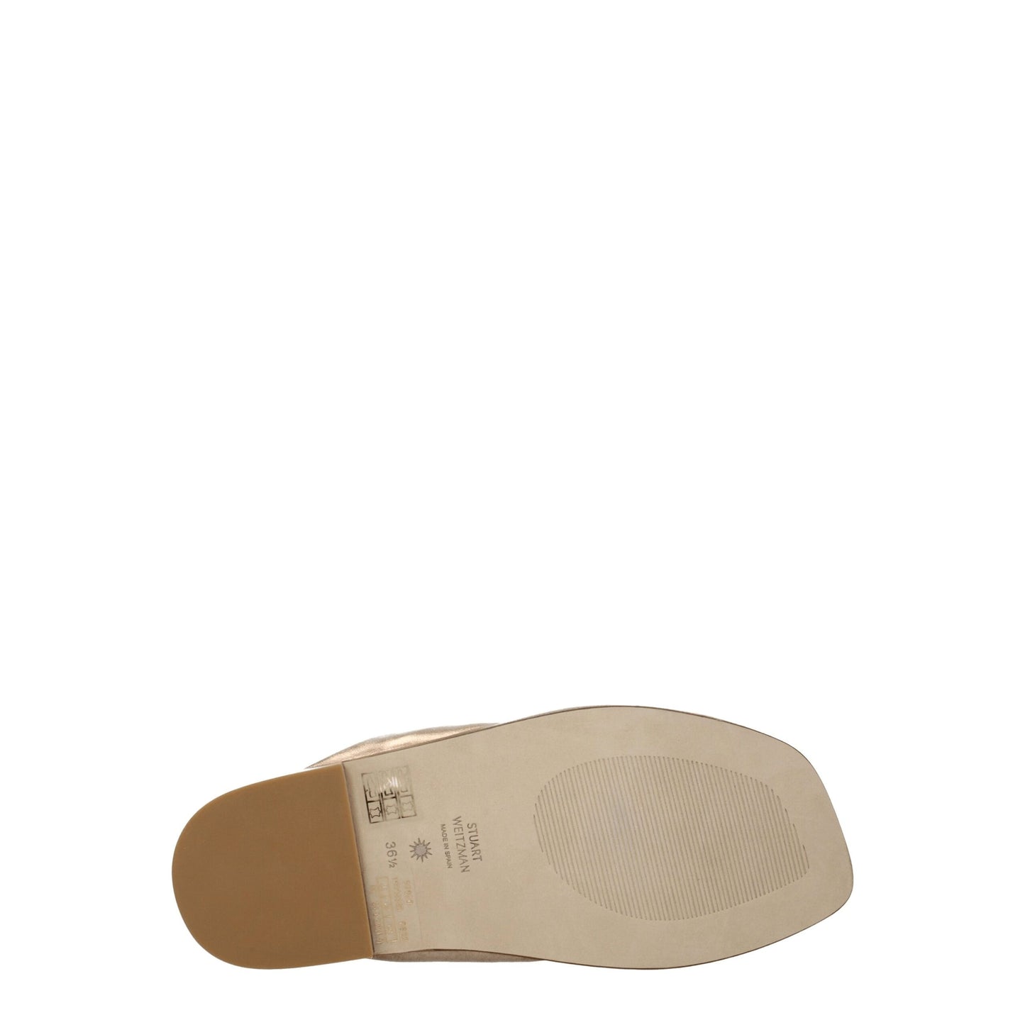 Stuart Weitzman Gold Leather Sandals