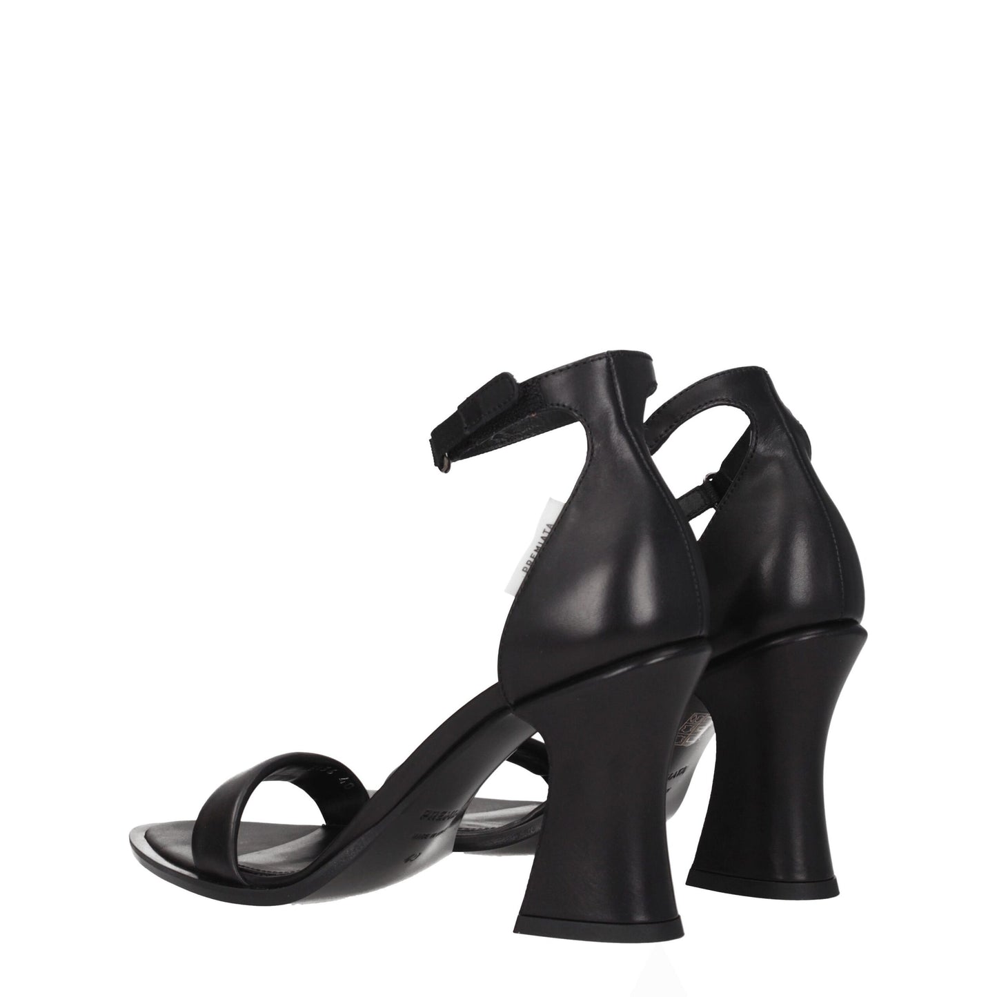Premiata Black Leather Sandals
