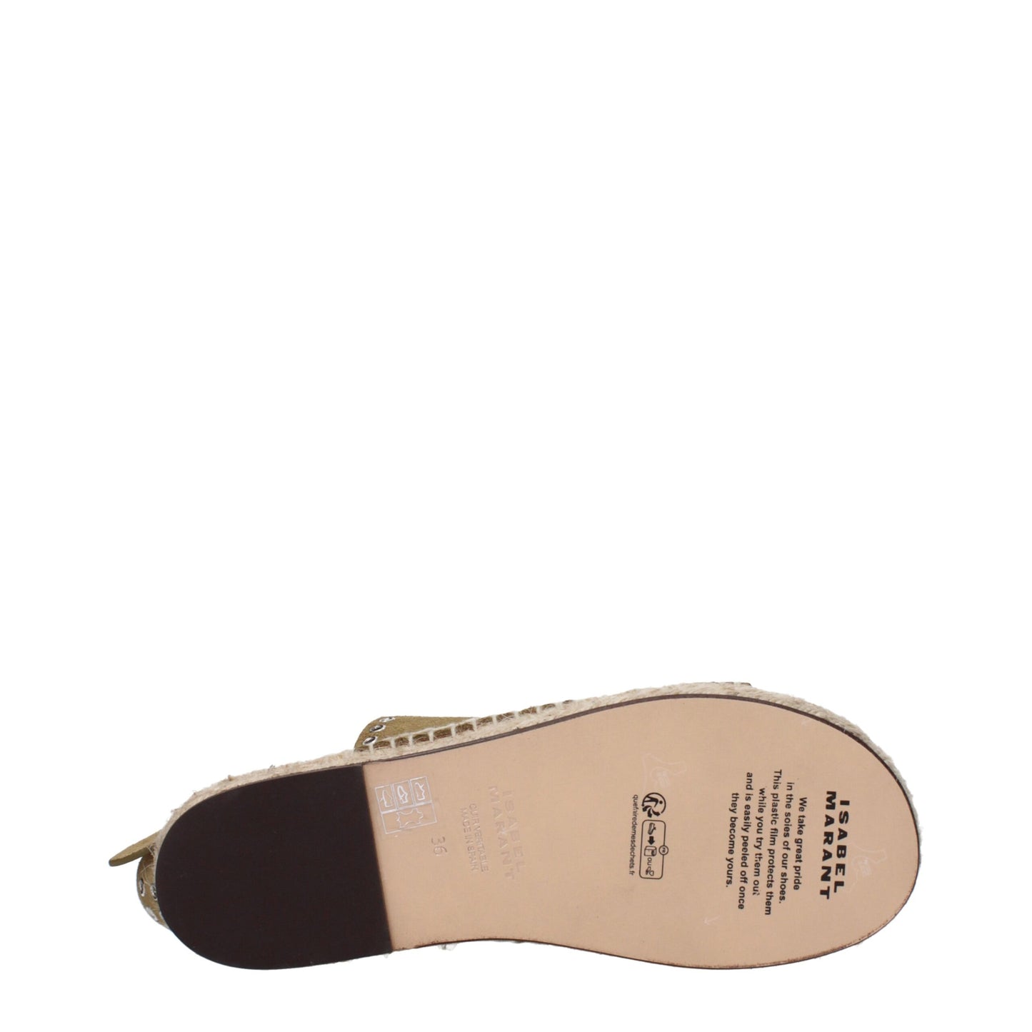 Isabel Marant Green Leather Sandals