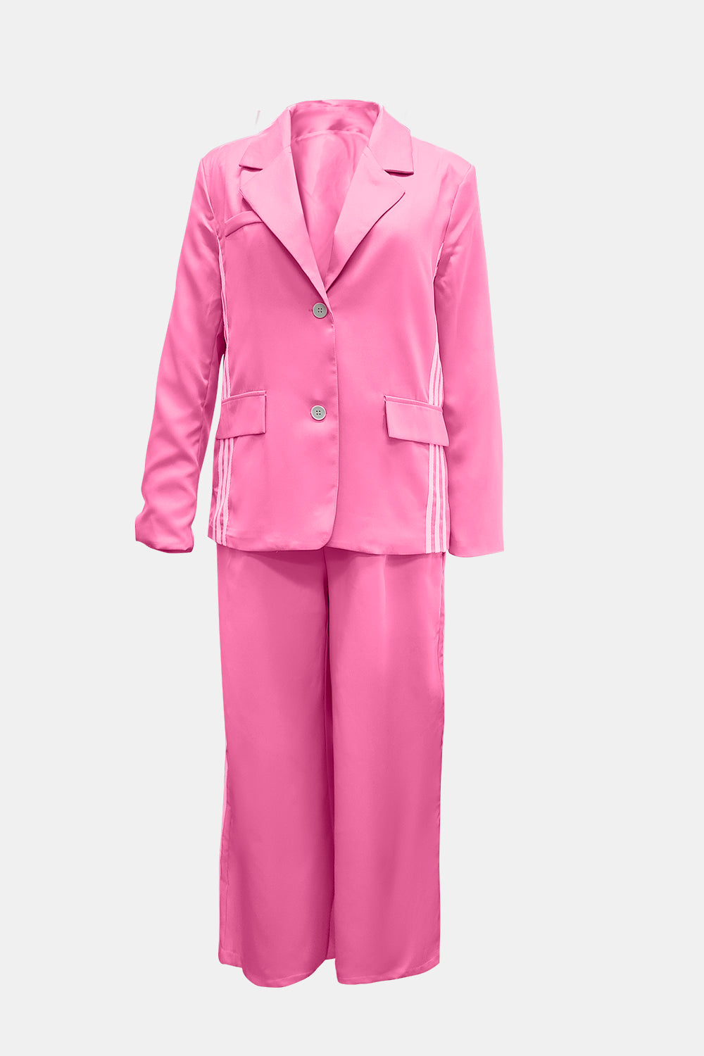 She Wears Glory “Running with Royalty” Two-Piece Power Stripe Set - She Wears Glory Beverly Hills