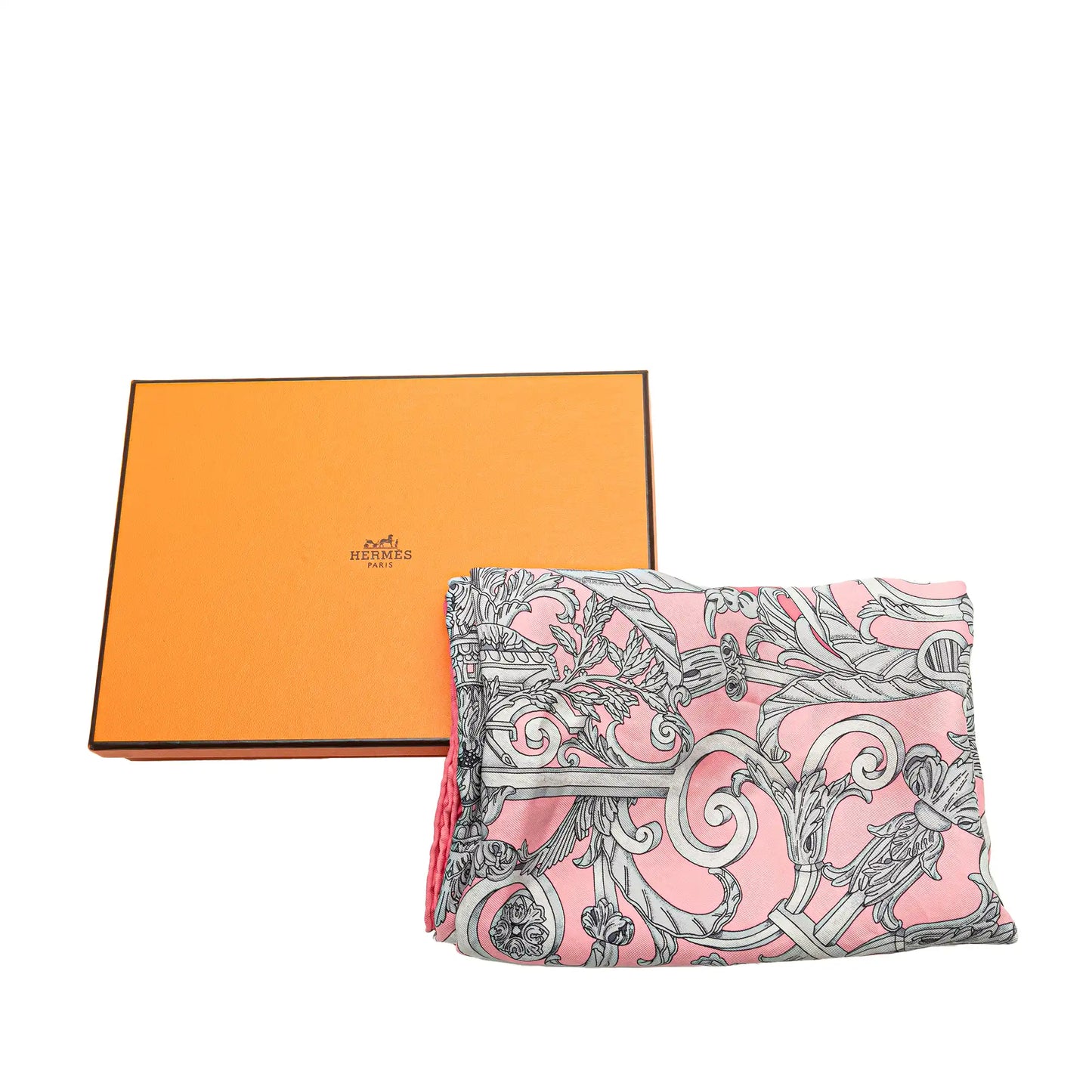 Hermès Les Tuileries Silk Scarf