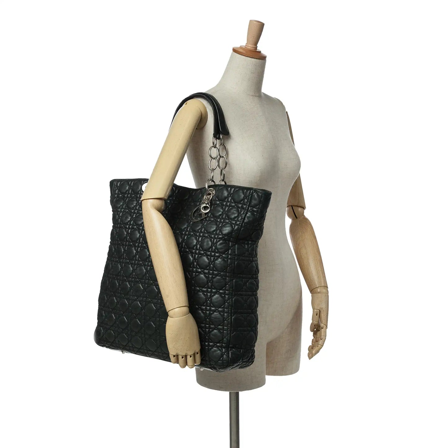 Dior Lambskin Cannage Lady Dior Soft Shopping Tote