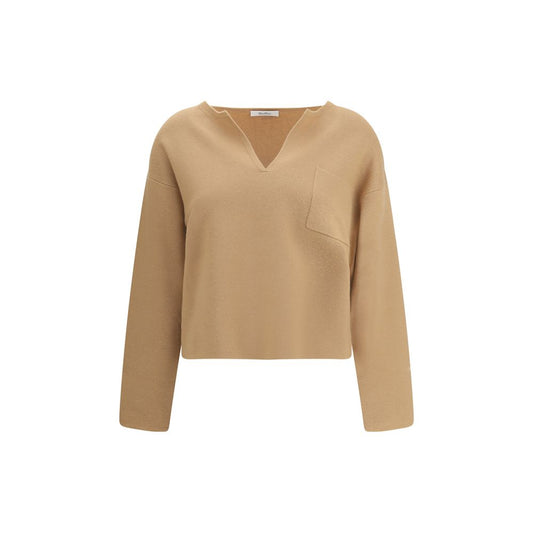 Max Mara Beige Wool Top