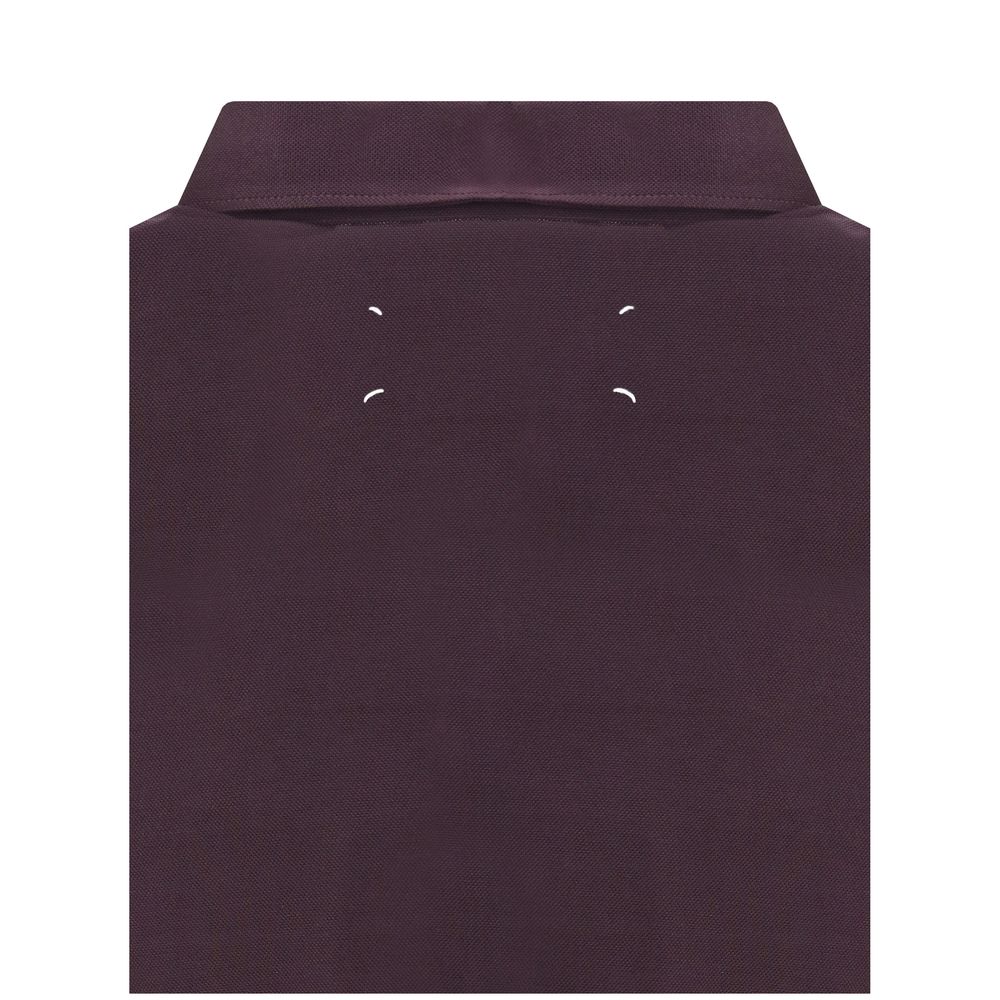 Margiela Purple Viscose Polo Shirt