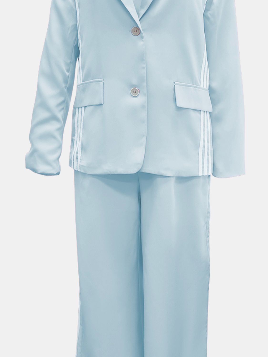 She Wears Glory “Running with Royalty” Two-Piece Power Stripe Set - She Wears Glory Beverly Hills