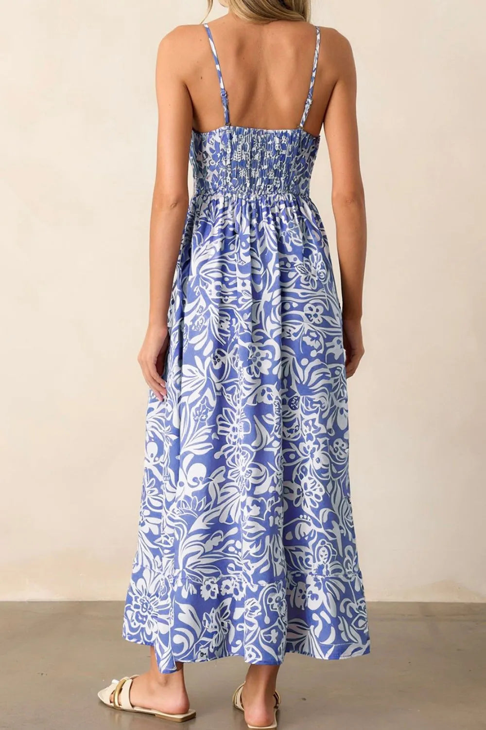 She Wears Glory “Hannah” Floral High Waist Dress - She Wears Glory Beverly Hills