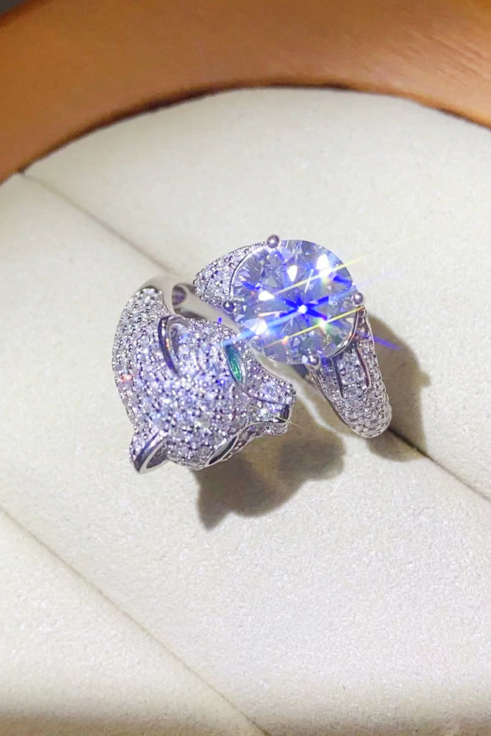 She Wears Glory™ Dominion 2 Carat Moissanite Animal Ring - She Wears Glory Beverly Hills