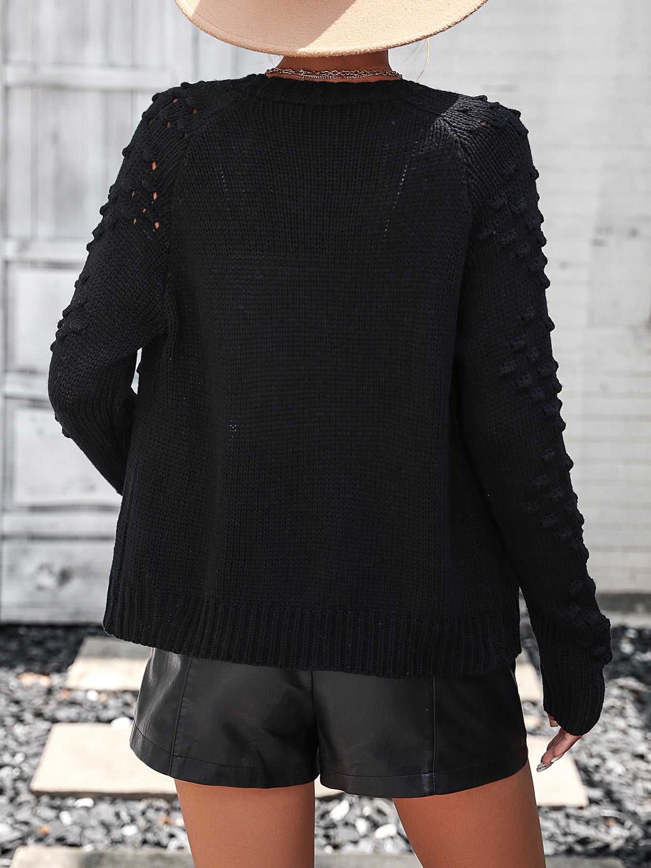 She Wears Glory “Martha” Open Front Ribbed Cardigan - She Wears Glory Beverly Hills