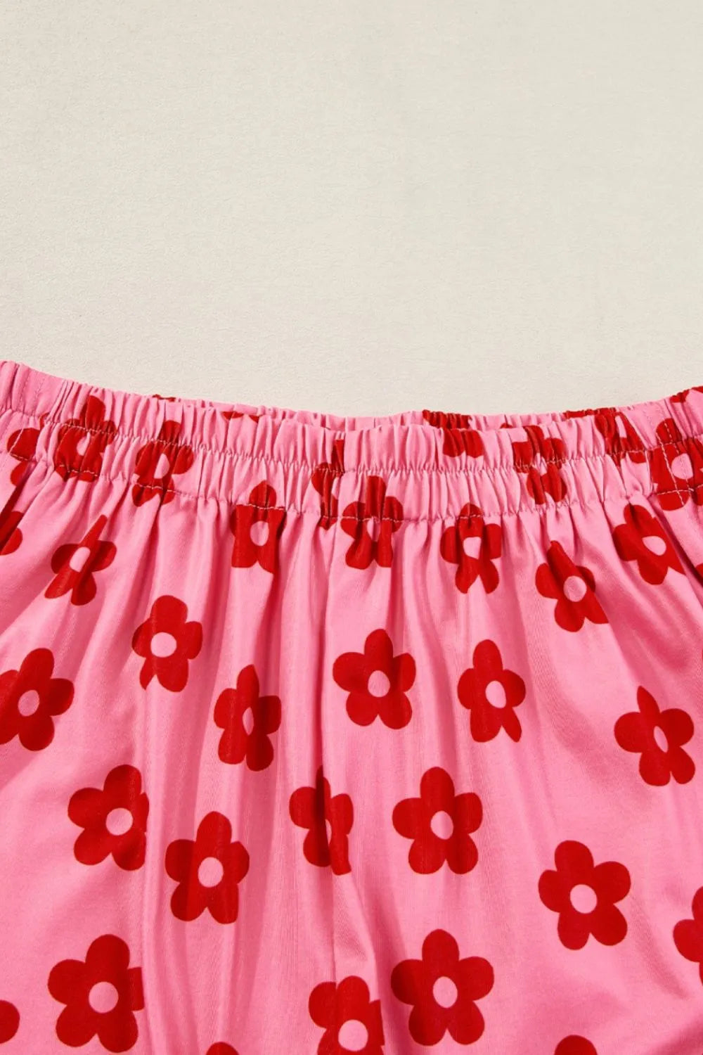 She Wears Glory™ Floral Cropped Tee and Shorts Lounge Set - She Wears Glory Beverly Hills