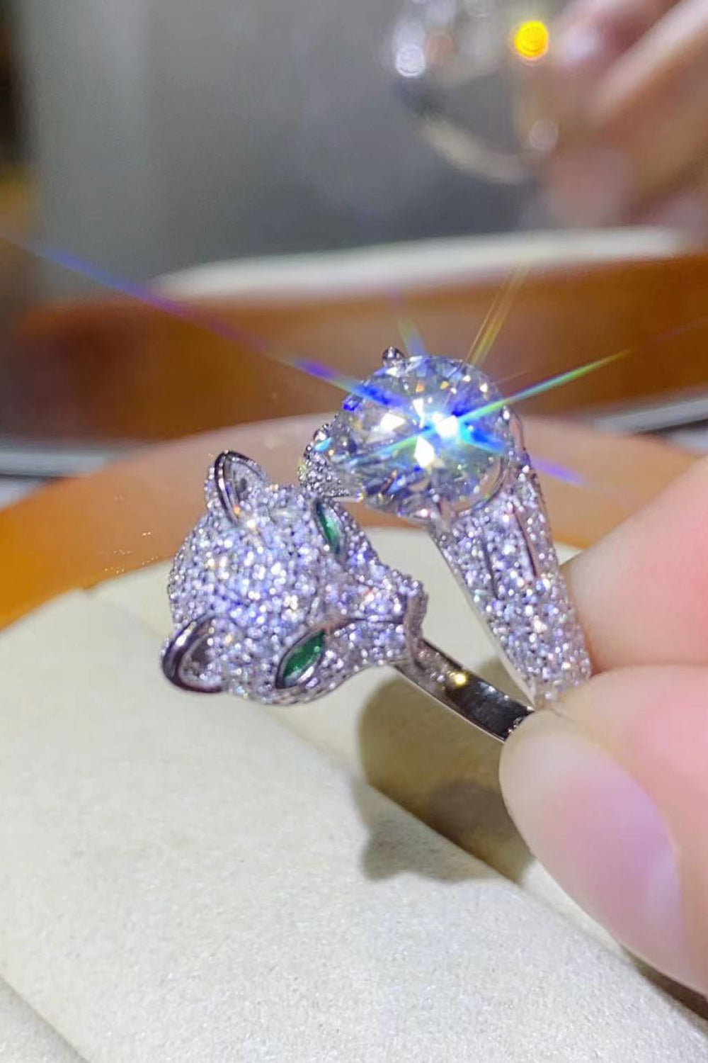 She Wears Glory™ Dominion 2 Carat Moissanite Animal Ring - She Wears Glory Beverly Hills