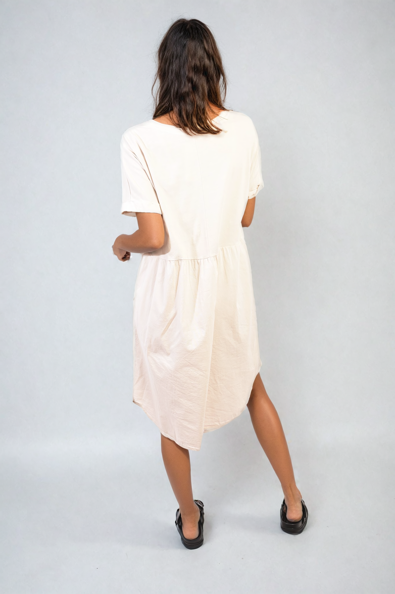 She Wears Glory™ Short Sleeve Button Front Midi Dress